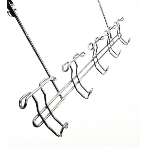 Creative non-punch door back clothes hook 5 with hook door top coat rack clothes hook Iron household items