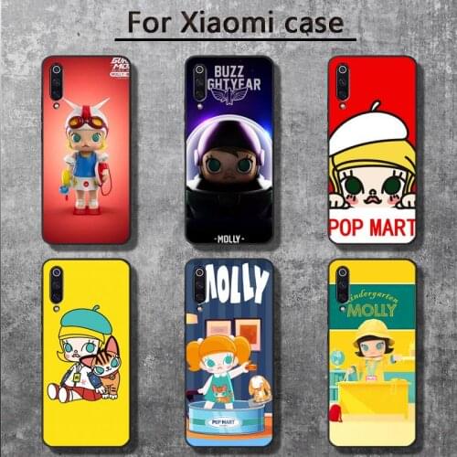 Cartoon cute POP MART molly Phone Case for Xiaomi mi 6 6plus 6X 8 9SE 10 Pro mix 2 3 2s MAX2 note 10 lite Pocophone F1