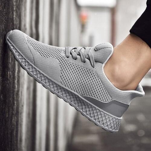 Mens Sneakers 2021 New Breathable Mesh Black Men Shoes Spring High Quality Tenis Shoes Big Size Casual Shoes