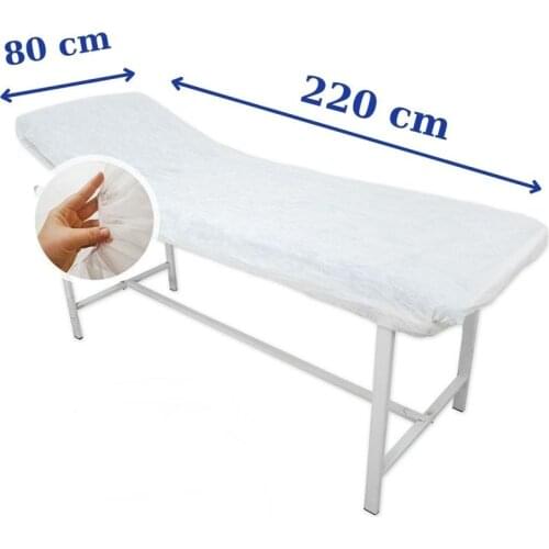 Disposable Tissue/Poly Flat Stretcher Sheets Underpad Cover Fitted Massage Table Beauty Care Accessories 80x220cm