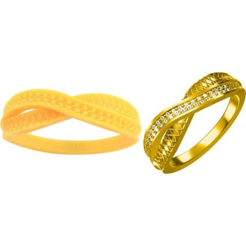 Wholesale Low Price molds for epoxy resin Printing Service for Ring with Round Shape Stone Hole Jewelry Industrial 3D Model