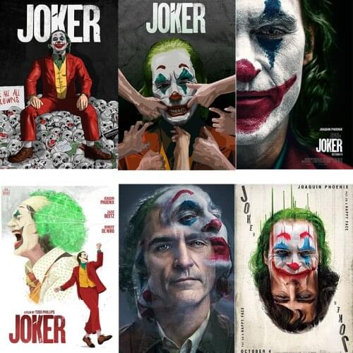 Joker movie posters White Coated Paper Prints Clear Image Home Decoration Livingroom Home Art Brand