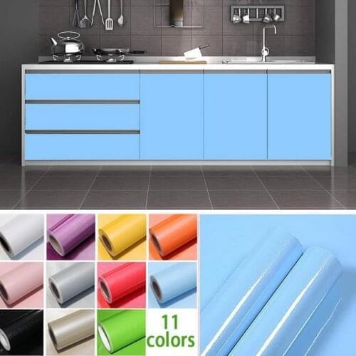 DIY Furniture Decoration Film Cabinet Wardrobe Paint Sticker PVC Self-adhesive Wallpaper Waterproof Home Decor Wall Sticker
