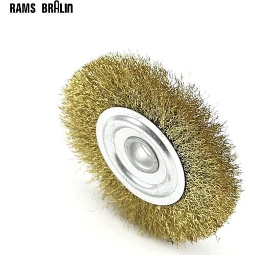 5" / 4" Steel Wire Wheel Brush for Metal Finish Wood Grinding Polishing