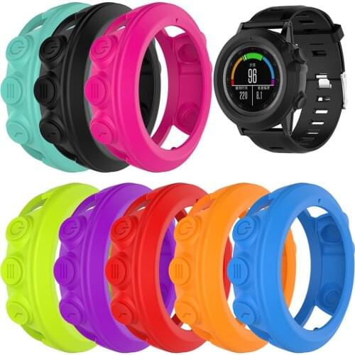Silicone Protector Case for Garmin Fenix 3 Fenix 3 HR Fenix 3 Sapphire Quatix 3 Tactix Bravo Smart Watch Protective shell