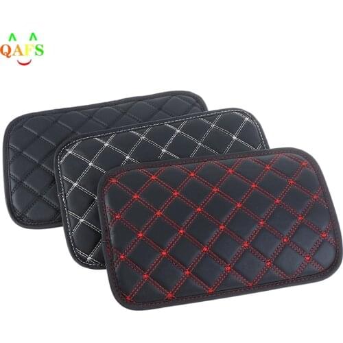 Universal 1pc Leather Center Console Cover Car Armrest Cover Arm Rest Pad Fit for Most Vehicle SUV Truck Car Styling Interior