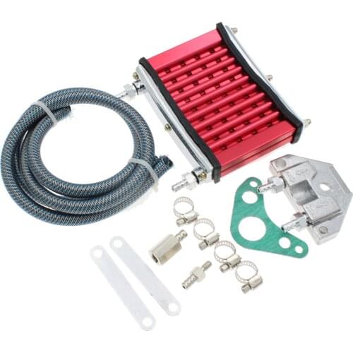 Universal Motorcycle CNC Aluminum Engine Oil Cooler Cooling Radiator Kit For 50cc 110cc 125cc 140cc 150cc ATV