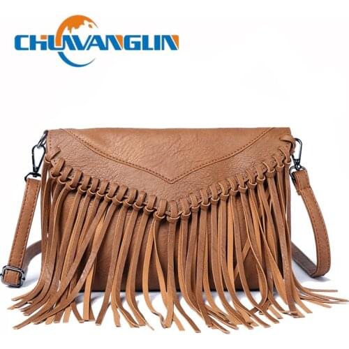 Chuwanglin Female Vintage Tassel Crossbody Bag Women Messenger Bag Ladies Casual Shoulder bags For Women HandBags 6091632