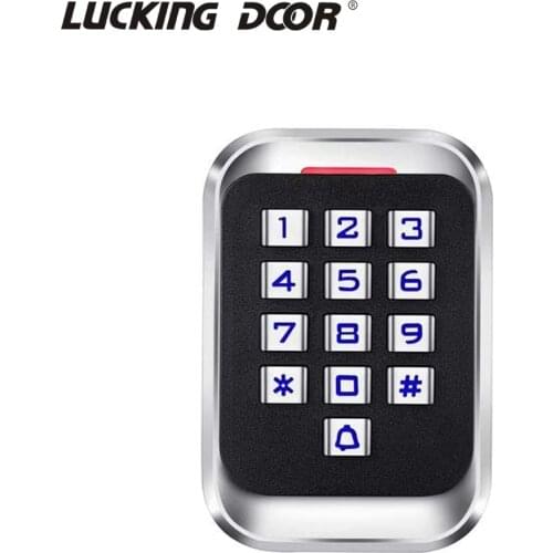 IP68 Waterproof Metal Case RFID ID Keypad Single Door Stand-Alone Access Control Machine Wiegand 26 bit I/O 2000 users