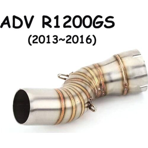 For BMW R1200GS LC 2013 to 2018 R 1200 GS LC ADV 2014-2018 R1200GS Escape Slip-on Motorcycle Exhaust Muffler Middle Link Pipe