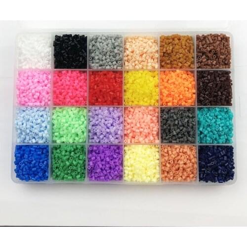2.6mm Hama beads 24 Colors about 13,000pcs Education Beads 100% Quality Guarantee perler Fuse beads diy toy