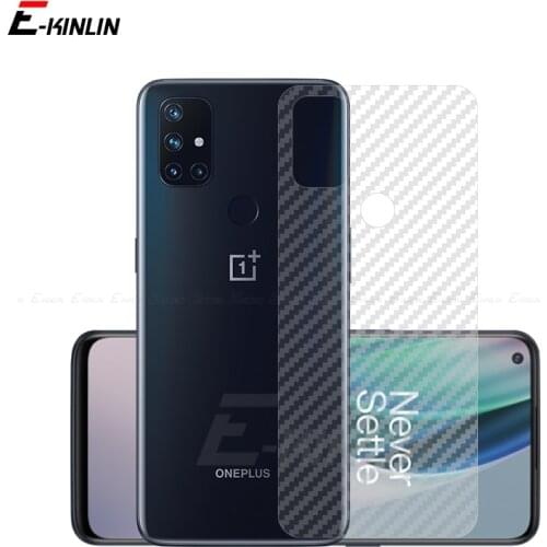 2pcs/lot Soft Back Cover Screen Protector For Oneplus One Plus Nord N10 5G N100 3D Carbon Fiber Sticker Film Not Tempered Glass