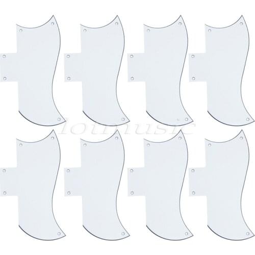 8Pcs Pickguards 3PLY Guitar Scratch Plate Parts ABS For Electric Guitar Replacement