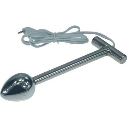Electric shock pleasure pod probe therapy metal anal butt plug dildo vagina massager electro adult sex toys