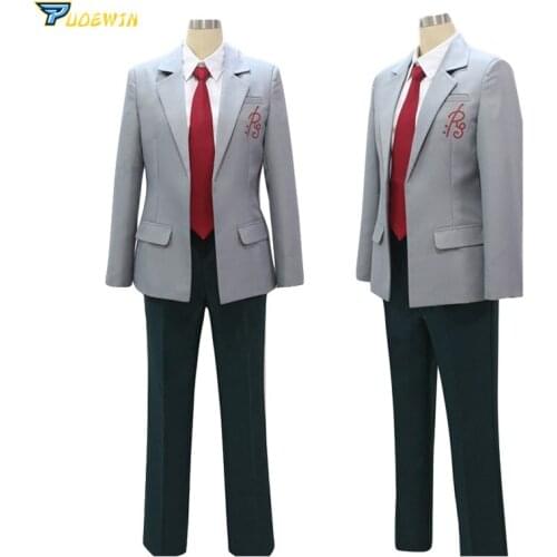 Anime Gekkan Shoujo Nozaki-kun Cosplay Costume Umetarou School Uniform Full Set Any Size