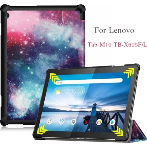 Case For Lenovo Tab M10 TB-X605F TB-X605L 10.1'' Tablet Protective shell Magnet Slim Stand Smart PU Leather Cover