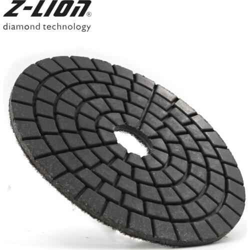 Z-LEAP 125mm Black Buffing Pad Last Step Diamond Polishing Disc Wet Use 5" Marble Granite Stone Abrasive Wheels Grinding Pad