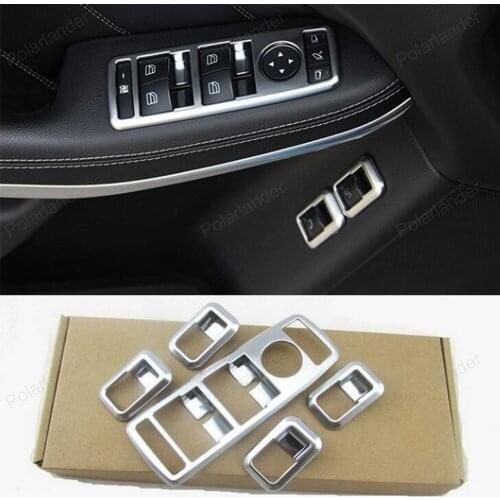 For Benz C GLK Class W176 W246 W204 W212 W218 X204 ABS Chrome interior Door Window Switch panel Cover Car Stylings Trim