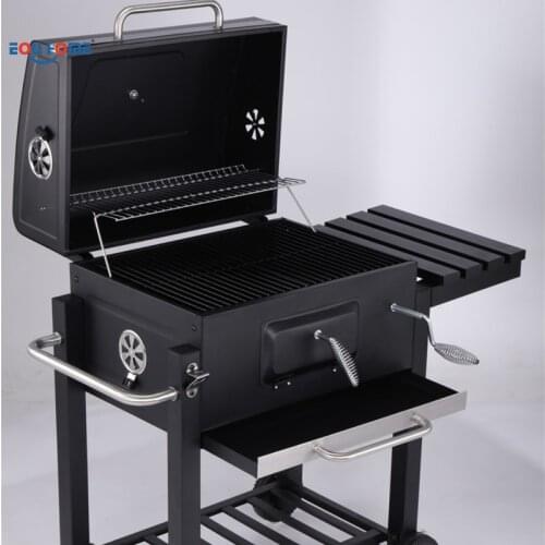 Home Large Courtyard Barbecue Grill Villa Brazier Smoked Barbecue Grill Outdoor Party Home Charcoal BBQ Camping Fire Stove