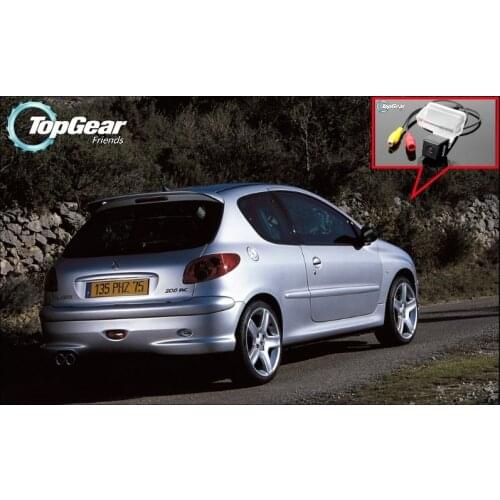 Car Camera For Peugeot 206 / 207 / 306 / 307 / 308 High Quality Rear View Back Up Camera TopGear Friends Use | CCD + RCA