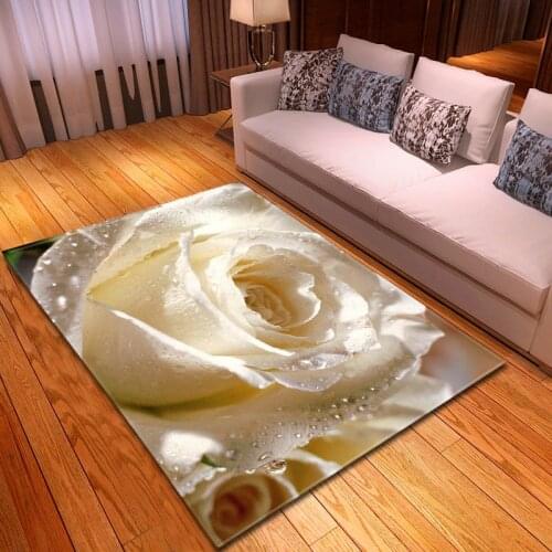 Beautiful Flowers Rose Flower Series Door Mats Anti-slip Mats Carpets Living Room Home Decoration Floor Mats