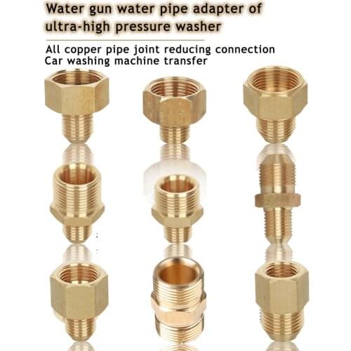 Brass Adapter High Pressure Water Gun Foam Generator Foam Gun Automobile High Pressure Washer Nozzle Soap Foamer Car Accessoires