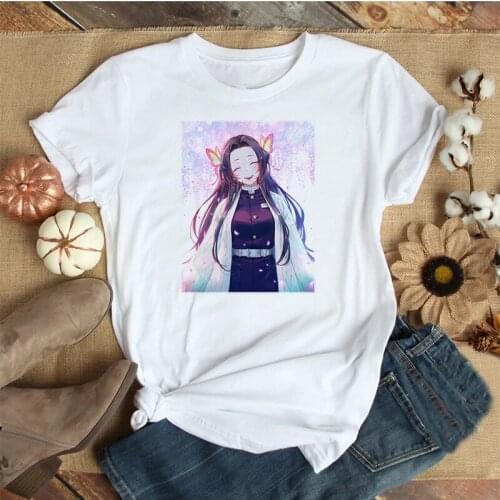 Lus Los Light and Breathable Sister Outfit Two-dimensional Girls Comfortable Tees Campus Style Anime Characters Printed T-shirt