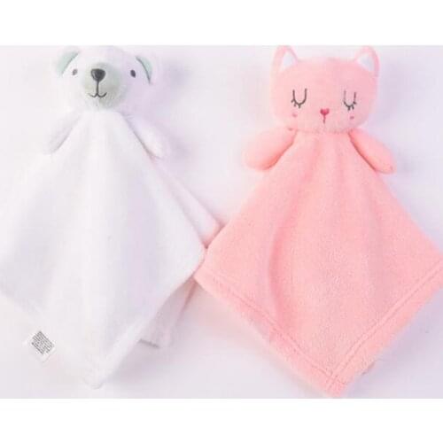 Cute Animals Comfort Towel Soft Appease Dolls Newborn Boys Girls Playmate Sleeping Baby Plush Toys