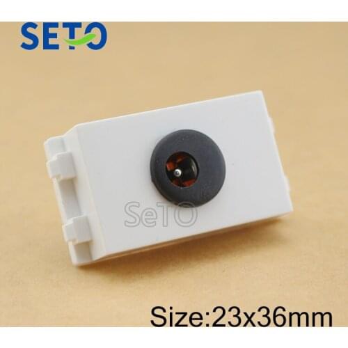 SeTo 128 Type Female DC Module Welding Direct Current DC Power Supply Socket Keystone For Wall Plate Socket