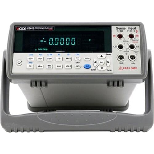VC8246B Desktop Digital Multimeter 4-1/2 Bit VFD Display Autoranging Digital Multimeter Bench Top Multimeter 110V-220V 20Hz~1KHz