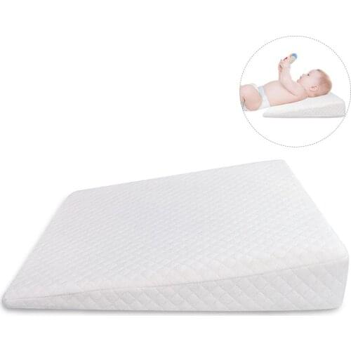 Memory Foam Resilience Cushion Baby Sleep Pillow Anti Baby Spit Milk Detachable Slope Pillow Milk Anti-Reflux Pillow for Baby