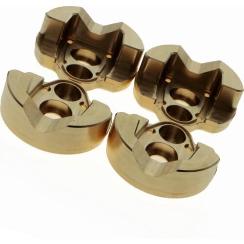2/4pcs Heavy Duty Brass Counterweight for 1/10 Axial SCX10 III AXI03007 Capra 1.9 UTB AXI232006 RC Crawler Upgrade Parts