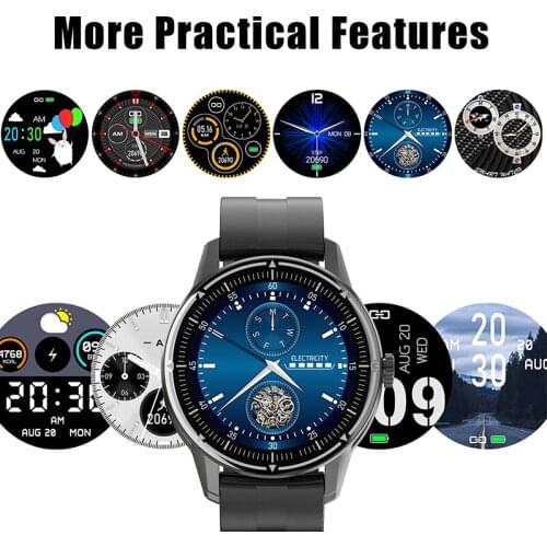 R8 Touch Smart Watch with USB Charging Cable IP68 Waterproof Heart Rate Sleep Monitor Multi Function Smartwatch for Android IOS