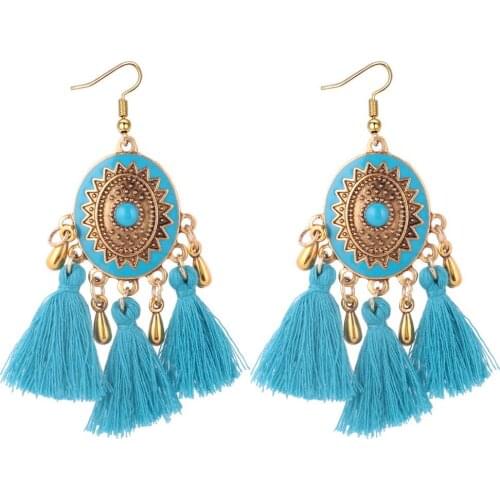Bohemian tassel earrings, vintage folk cyclone earringsJewelry & Accessories, Fashion Jewelry Dangle Earrings