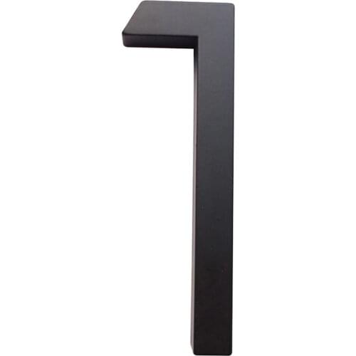 12cm Heavy Modern House Number Door Home Address Numbers for House Number Digital Door Outdoor Sign Plates 5 Inch. #1 Black