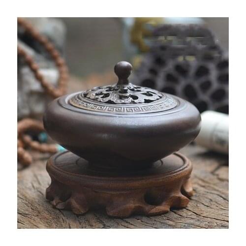 Vintage Ceramic Porcelain Incense Stove Burner Holder Buddha Censer Incense Sticks Incense Coils Cones Furnace Home Decor Z292N