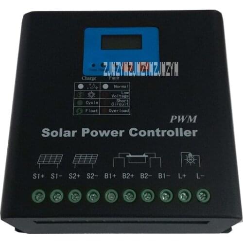 High-quality SS150A PWM Solar Charge Controller LCD Display Photovoltaic Power Plant Solar Controller 12V/24V/48V150A Hot Sale