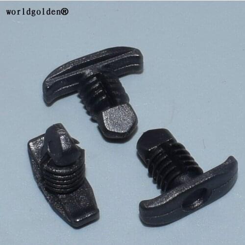 Worldgolden 100pcs plastic clip Front Cover Seal Rubber Strip Clip for VW#251823717
