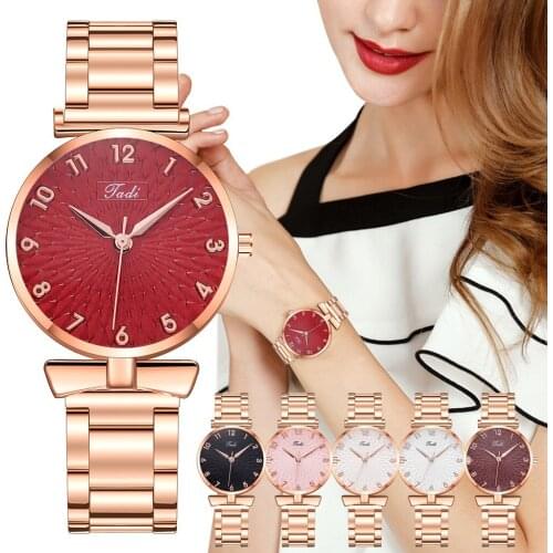 Woman New Minimalist Fashion Luxury Stainless Steel Belt Watches Alloy Quartz Bracelet Clasp Wristwatch Relogio Feminino