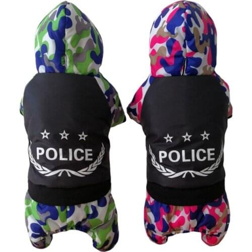 Winter Dog Clothes Waterproof Pet Camouflage Jacket Puppy Large Dog Coat Snowsuit Windproof Dog Warm Fleece Padded Coat Jumpsuit