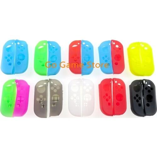 10sets for NS Switch non-slip silicone soft cover protective leather for NS Switch left and right controller accessories