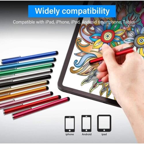 100pcs/lot Free Custom Logo Slim Touch Universal Capacitive Stylus Digital Pen Tablet Compatible with Most Touchscreen Devices