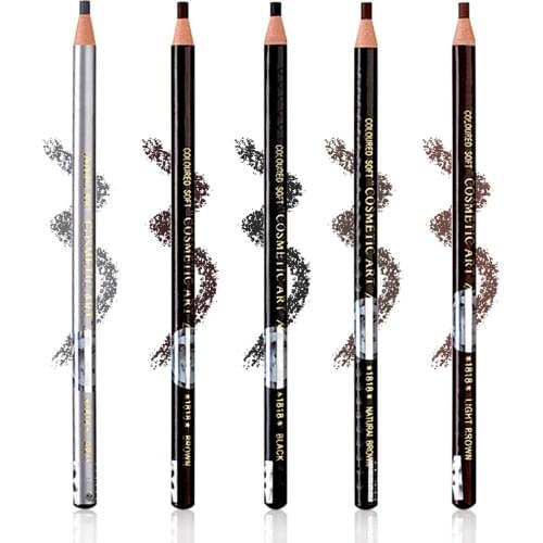 12pcs of Waterproof Microblading Eyebrow Pencils Colored Soft Cosmetic Pencils for Permanent Makeup