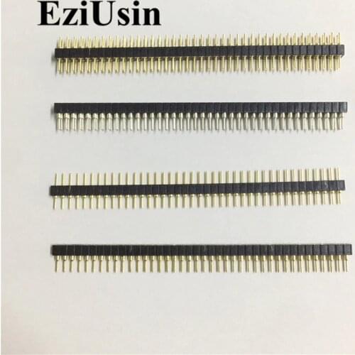 2.0mm 2.0 1*40 Pin 2*40P Round Male Female Single / Double Row Pin Header socket Strip PCB Connector For arduino 1x40 2x40