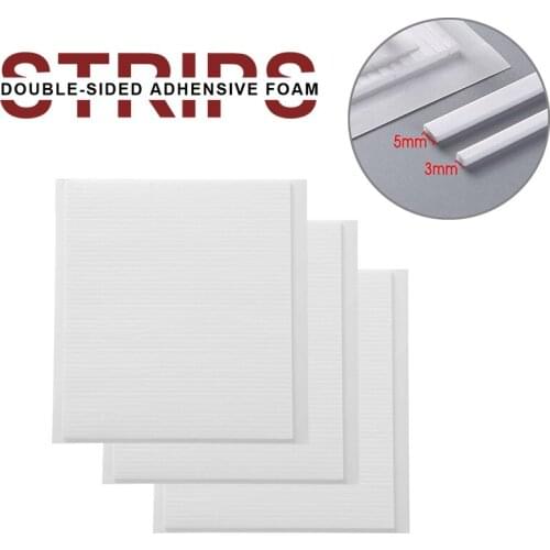 3PCS/SET Double-sided Adhesive Foam Strips Simply Cuts For Creating Shaker Cards Or Adding Dimension To Your Projects