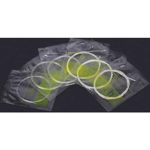6PCS/Set Guitar Strings Nylon Silver Plating Kit Super Light for Acoustic Guitar Music Instruments Part
