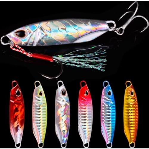 Metal Sequins Fishing Lure 10g 15g Crankbait Jig Shads Spoon Artificial Baits Wobbler Rotating Bait Sea Lures Pesca