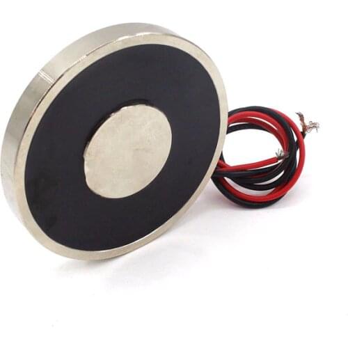 70/9 Holding Electric Sucker Electromagnet Solenoid Magnet Dc 12v 24v Suction-cup Cylindrical Lifting 30kg Suction Plate Metal