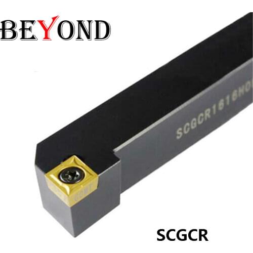 BEYOND SCGCR SCGCR1212H09 lathe tools External Turning Tool Holder SCGCR0808H06 SCGCR1010H06 SCGCL carbide inserts CCMT cnc