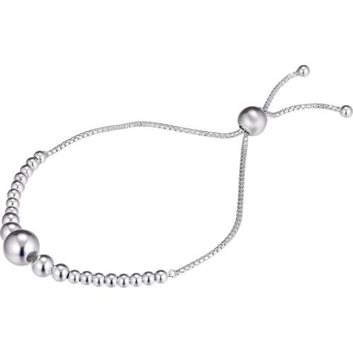 CKK Bracelet for women String of Beads Sliding Bracelets Pulseira Feminina Masculina Pulseras Mujer Silver 925 Sterling jewelry